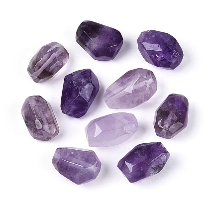 Природный аметист бисера, самородки, граненые