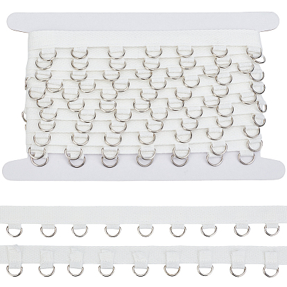 Полиэфирная лента, с железными D-образными застежками, аксессуары для одежды, с картой дисплея 1pc картона