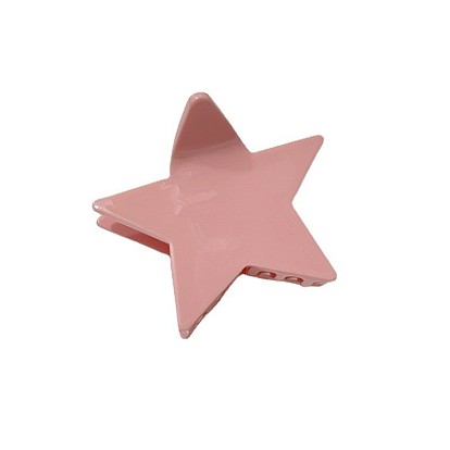 Cute Candy-Colored Star Cellulose Acetate Claw Hair Clips for Women - Perfect for Updos and Half-Up Hairstyles
