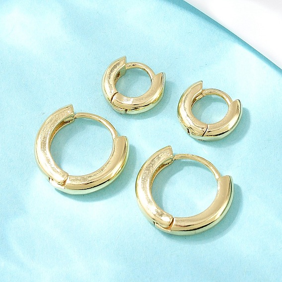 Латунные серьги обруча, без кадмия и без свинца, долговечный, стойки покрытие