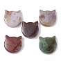 Cat Head Natural Indian Agate Aromatherapy Bowl, for Meditation & Witchcraft Supplies Home Display Decoration
