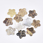 Pendentifs shell akoya naturel, pendentifs en nacre, fleur