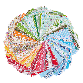 Carrés de tissu de coton patchwork, pour la couture, matelassage, artisanat de bricolage, artisanat, motif de fleur