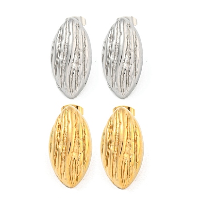 Конский глаз 304 серьги из нержавеющей стали, серьги-гвоздики для женщин