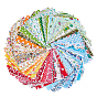 Patchwork Cotton Fabric Squares, for Sewing, Quilting, DIY Craft, Handicraft, Flower Pattern