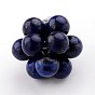 Natural Lapis Lazuli Woven Beads, Cluster Beads, 20mm, Hole: 3mm