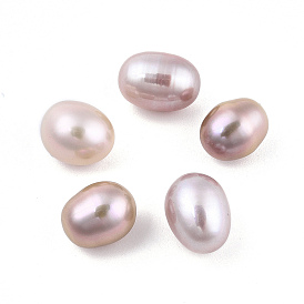Natural Keshi Pearl Beads, Freshwater Pearl, No Hole/Undrilled, Rice