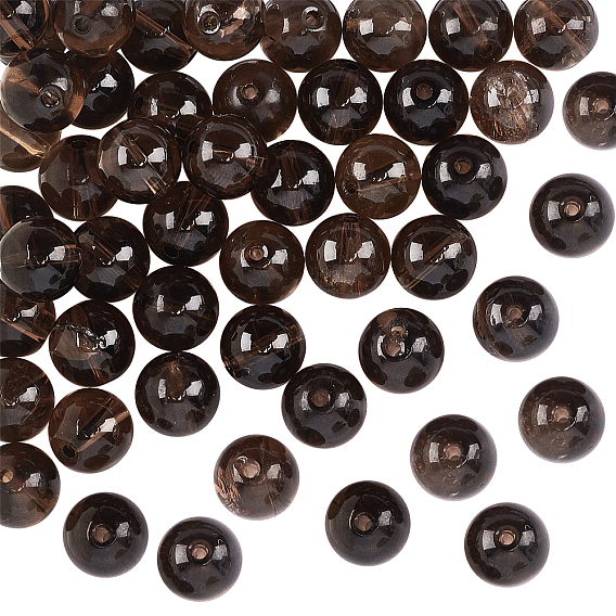 1 Strand Natural Smoky Quartz Bead Strands, Round