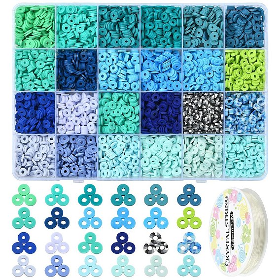 Зимняя тематика своими руками полимерная глина дисковые браслеты с бусинами наборы для изготовления