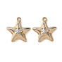 Двухцветные 304 подвески из нержавеющей стали, звезда очарование, ионное покрытие (ip), долговечный