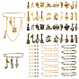 Наборы для изготовления брошей своими руками из серии музыкальных инструментов, включая фурнитуру для брошей из сплава/железа, Подвески из сплава , Перейти латунные