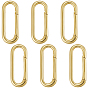 6шт. латунные пружинные кольца-затворы, долговечный, без кадмия и без свинца, стойки покрытие, овальные