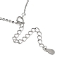Rhodium Plated 925 Sterling Silver Cable Chains Necklace Makings, for Name Necklaces Making, with Spring Ring Clasps