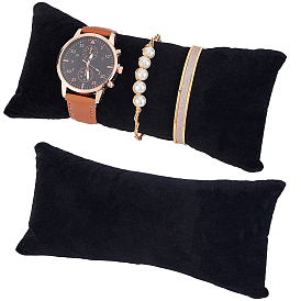 2 шт. бархатные подушки для часов, подставки для ювелирных изделий, прямоугольные
