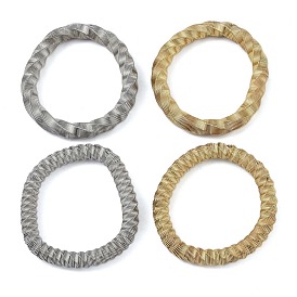 304 Stainless Steel Twisted Bangles for Women
