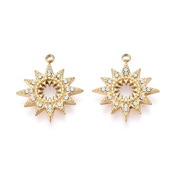 304 микро нержавеющей стали прокладывать Цирконом подвески, солнечные чары, ионное покрытие (ip)