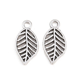 Сплавочные подвески тибетского стиля, амулеты из полых листьев