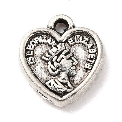 Tibetan Style Alloy Pendants, Heart