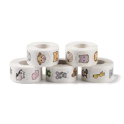 Милая наклейка с животными, уплотнительная этикетка