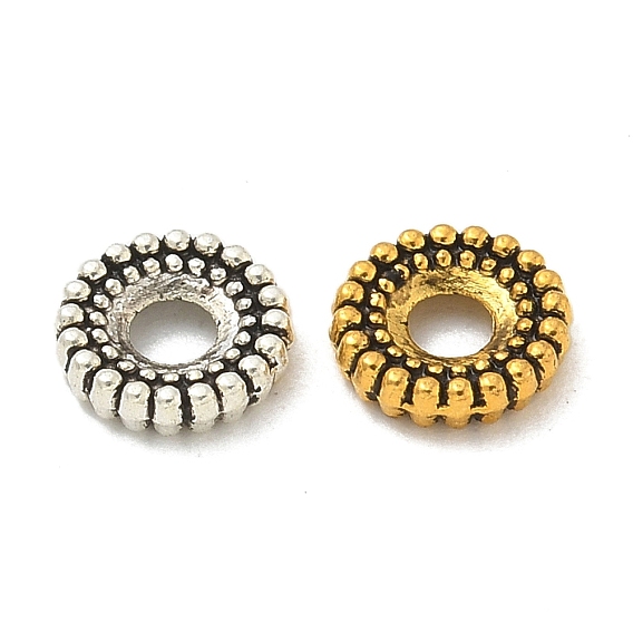 Бусины разделители из сплава , без кадмия и без свинца, плоско-круглые