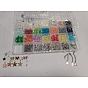 DIY Alloy Enamel & Glass & CCB Plastic Bracelets Jewelry Making Kits, Mixed Shapes
