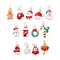 Подвески из эмалевого сплава с рождественской тематикой, с целью перехода в кольце