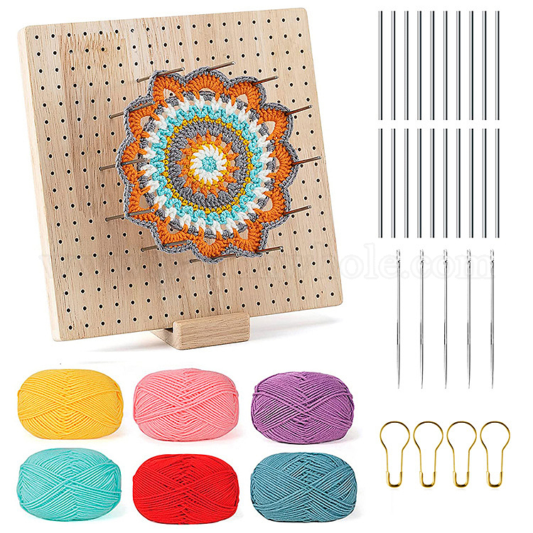 20pcs Crochet Blocking Board With Pins Wood Crochet Blocking