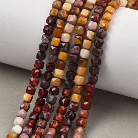 Природные mookaite бисер нитей, граненые, кубические