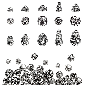 Тибетский сплава типа 3 отверстие гуру шарики, слеза