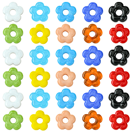 30 бусины лэмпворк ручной работы, цветок