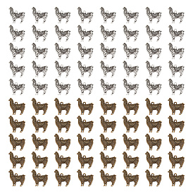 80 шт 2 цвета подвески из сплава в тибетском стиле, альпака прелести