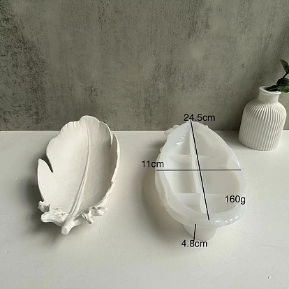 Moule de plateau de stockage de plumes en silicone de qualité alimentaire, moules de résine, pour la résine UV, fabrication artisanale de résine époxy