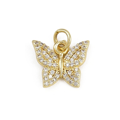 Латунные микро проложить кубического циркония подвески, без кадмия и без свинца, реальный 18 k позолоченный, с целью перехода в кольце