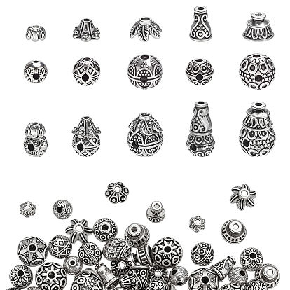 Тибетский сплава типа 3 отверстие гуру шарики, слеза