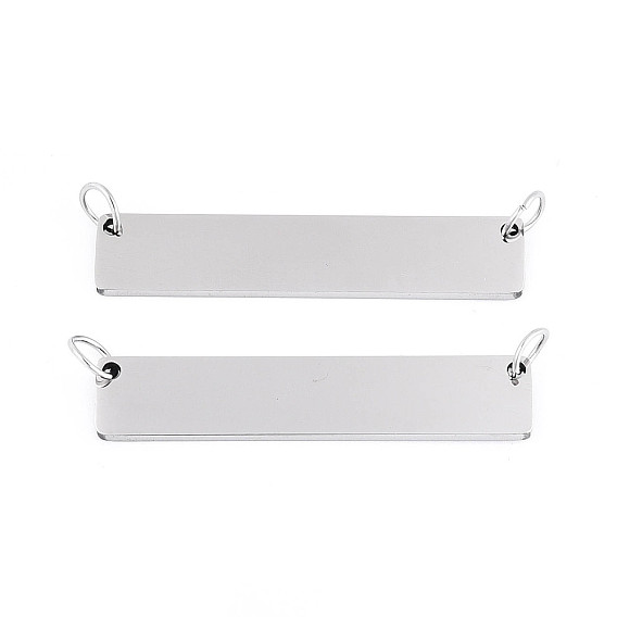 201 подвески из нержавеющей стали, штамповка пустой метки, прямоугольник амулеты, лазерная резка