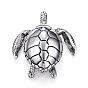 304 Stainless Steel Big Pendants, Sea Turtle