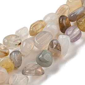 Botswana naturelles agate rangées de perles, pierre tombée, nuggets