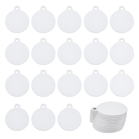 Алюминиевые подвески с теплопередачей, пустые теги, серебряные