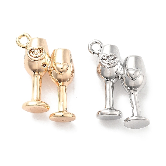 Латунные подвески, без кадмия, без никеля и без свинца, бокал