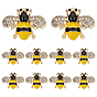 Bee Enamel Pins, Alloy with Crystal Rhinestone Lapel Pins for Backpack Clothes