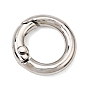 Alloy Spring Ring Clasps, Long-Lasting Plated, Rack Plating