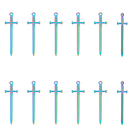 16 шт. 304 подвески из нержавеющей стали, очарование меча