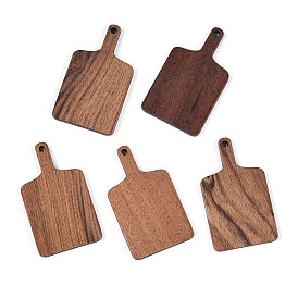 Подвески из орехового дерева, прямоугольные
