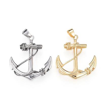 316 большие подвески из хирургической нержавеющей стали, якорь