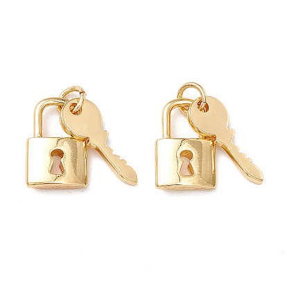 Стойки обшивки латунные подвески, долговечный, с целью перехода в кольце, без свинца и без кадмия, Замок и ключ