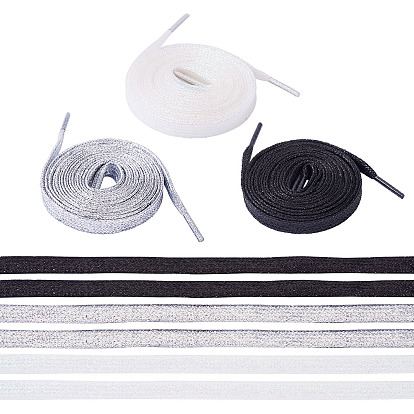 3 пары 3 цвета полиэстеровый шнур шнурок