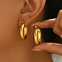 Элегантные 201 серьги-кольца из нержавеющей стали