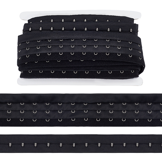 3м нержавеющая сталь 3 ряд крючок и петля лента, полиэфирная лента для шитья нижнего белья