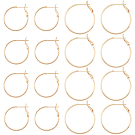 16шт 2 размер латунные серьги-кольца