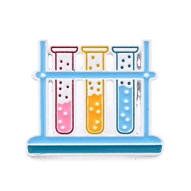 Test Tube Shape Enamel Pin, Chemstry Laboratory Alloy Enamel Brooch for Backpack Clothes
